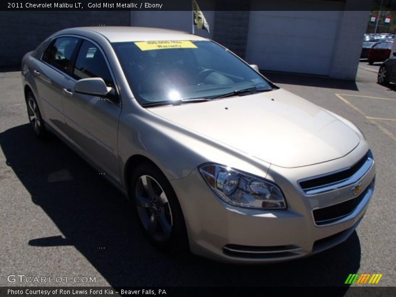 Gold Mist Metallic / Ebony 2011 Chevrolet Malibu LT