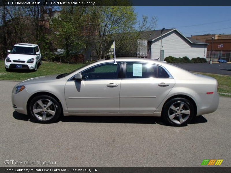 Gold Mist Metallic / Ebony 2011 Chevrolet Malibu LT