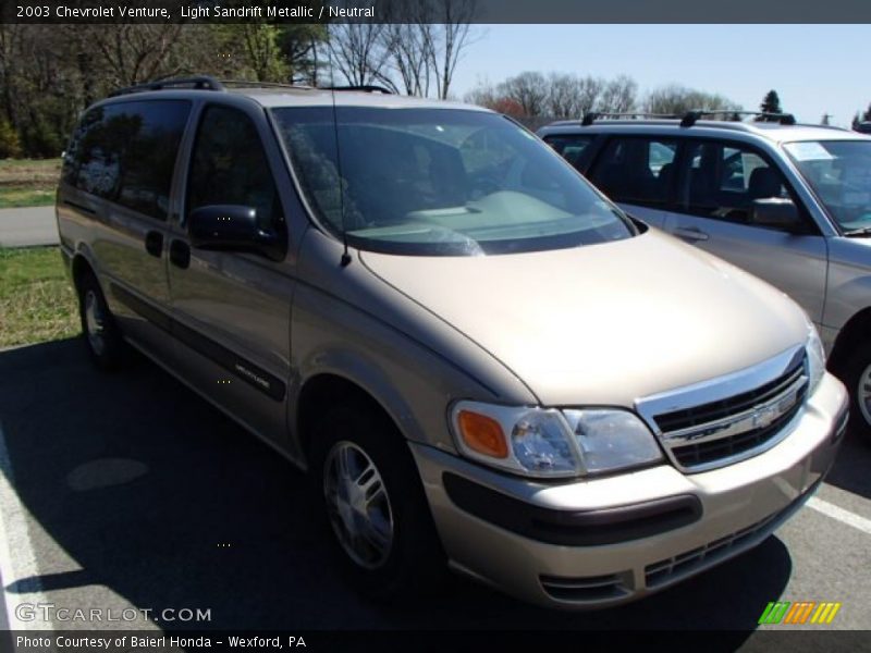 Light Sandrift Metallic / Neutral 2003 Chevrolet Venture