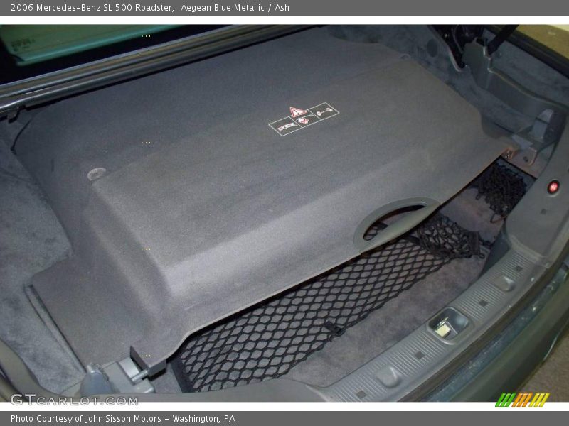 Aegean Blue Metallic / Ash 2006 Mercedes-Benz SL 500 Roadster