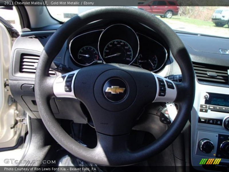 Gold Mist Metallic / Ebony 2011 Chevrolet Malibu LT