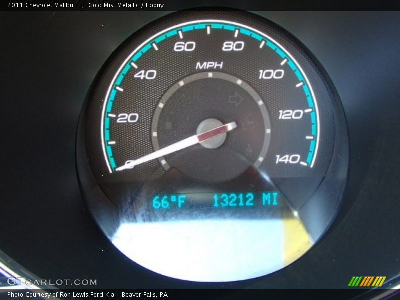 Gold Mist Metallic / Ebony 2011 Chevrolet Malibu LT