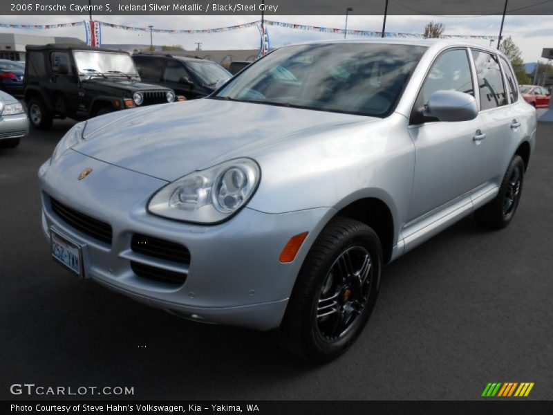 Iceland Silver Metallic / Black/Steel Grey 2006 Porsche Cayenne S