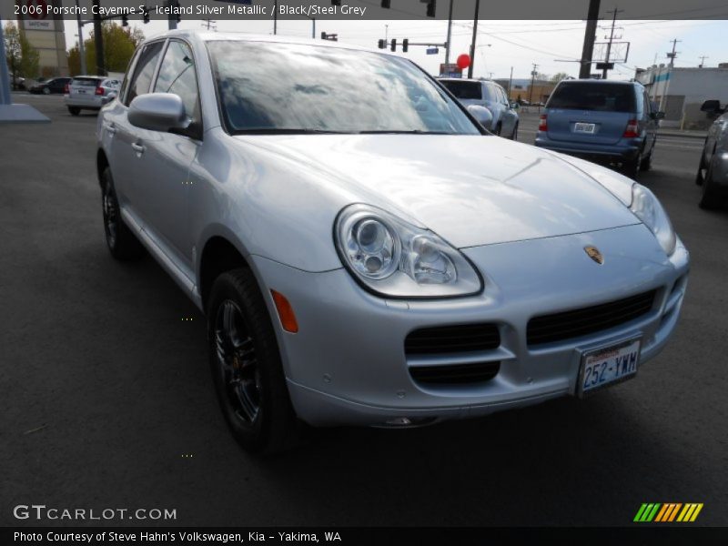 Iceland Silver Metallic / Black/Steel Grey 2006 Porsche Cayenne S