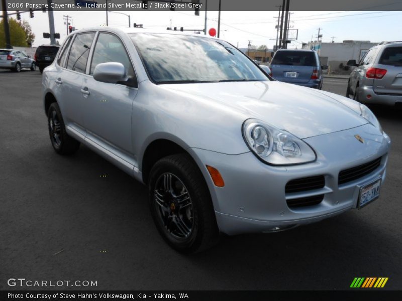 Iceland Silver Metallic / Black/Steel Grey 2006 Porsche Cayenne S