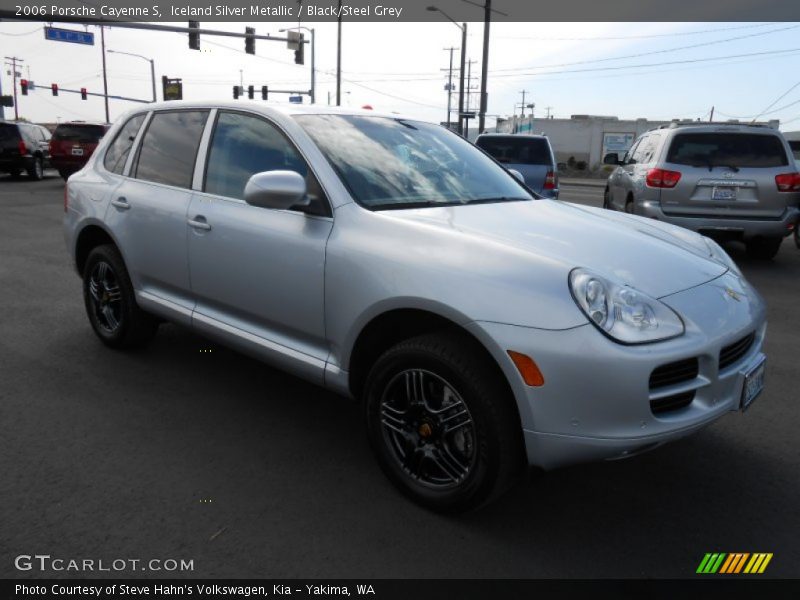 Iceland Silver Metallic / Black/Steel Grey 2006 Porsche Cayenne S