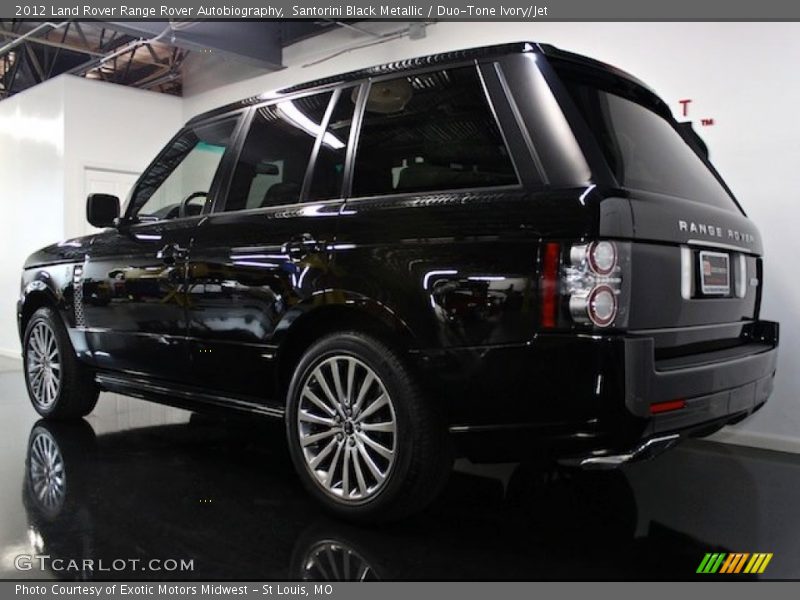 Santorini Black Metallic / Duo-Tone Ivory/Jet 2012 Land Rover Range Rover Autobiography