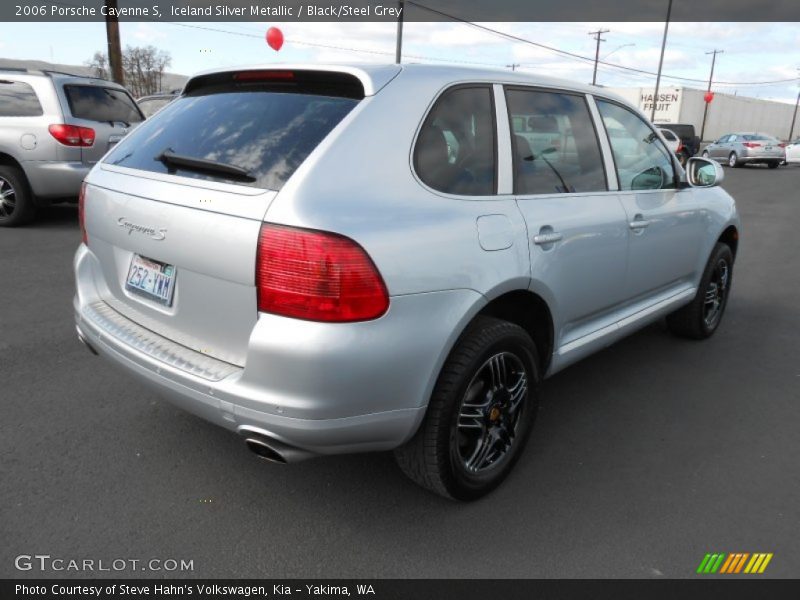 Iceland Silver Metallic / Black/Steel Grey 2006 Porsche Cayenne S