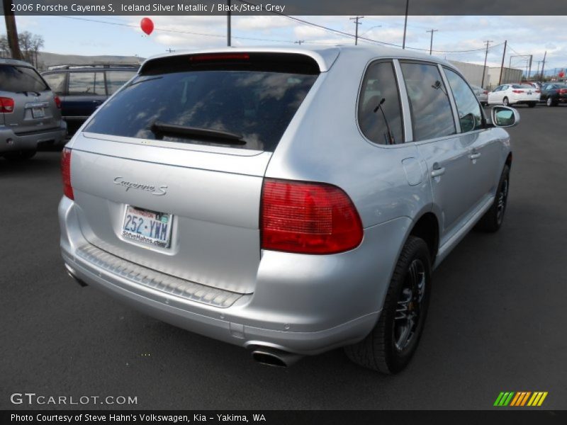 Iceland Silver Metallic / Black/Steel Grey 2006 Porsche Cayenne S