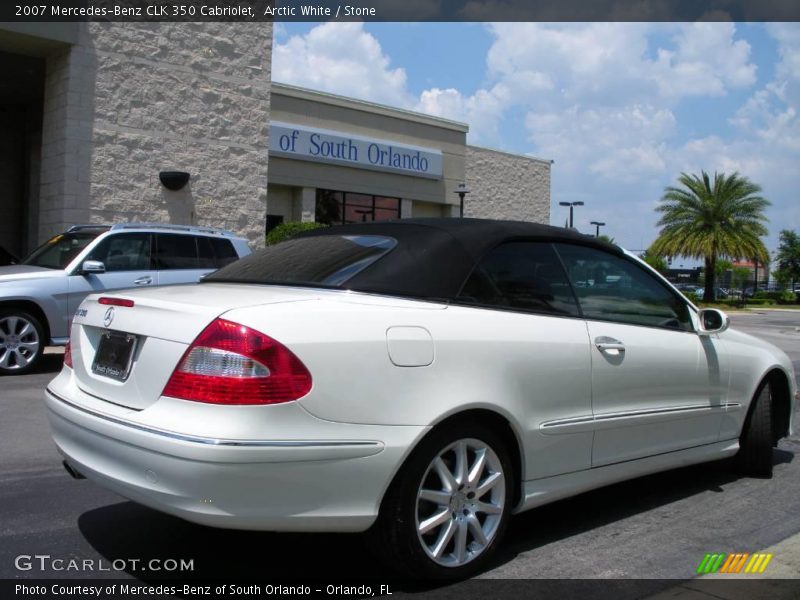 Arctic White / Stone 2007 Mercedes-Benz CLK 350 Cabriolet