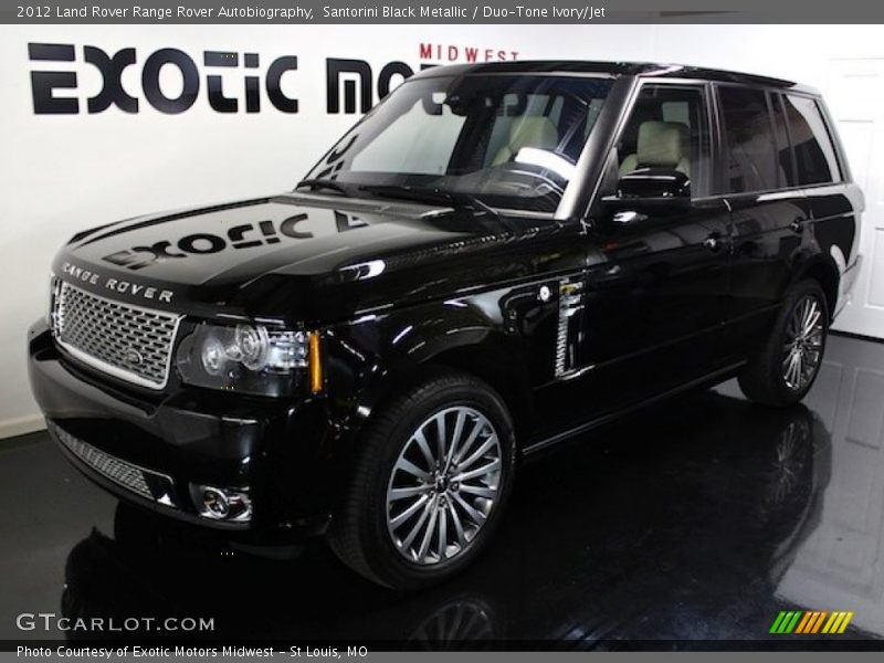 Santorini Black Metallic / Duo-Tone Ivory/Jet 2012 Land Rover Range Rover Autobiography