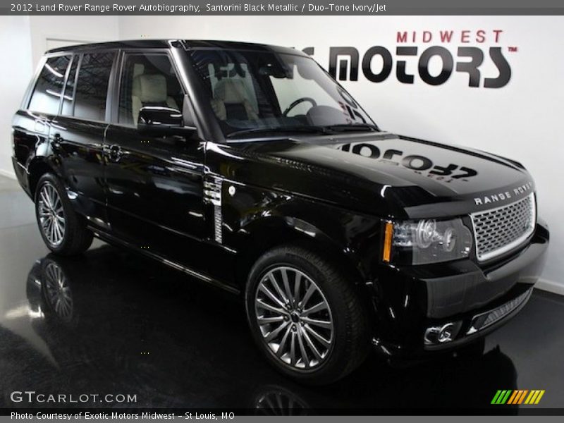 Santorini Black Metallic / Duo-Tone Ivory/Jet 2012 Land Rover Range Rover Autobiography