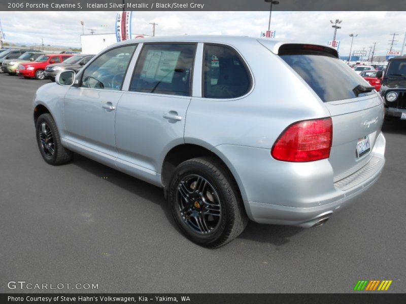Iceland Silver Metallic / Black/Steel Grey 2006 Porsche Cayenne S