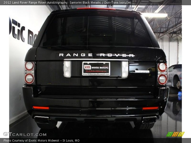 Santorini Black Metallic / Duo-Tone Ivory/Jet 2012 Land Rover Range Rover Autobiography