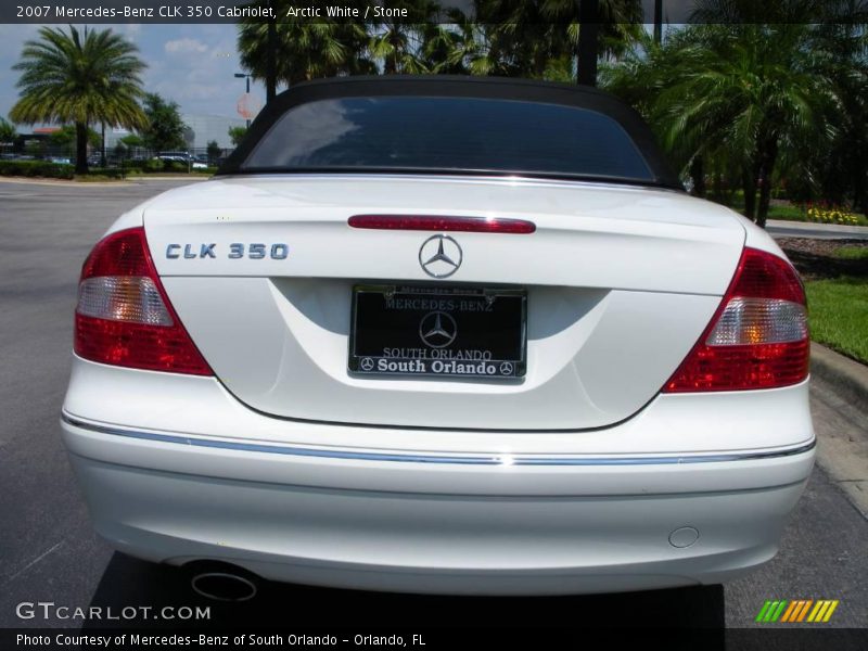 Arctic White / Stone 2007 Mercedes-Benz CLK 350 Cabriolet