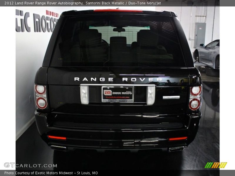 Santorini Black Metallic / Duo-Tone Ivory/Jet 2012 Land Rover Range Rover Autobiography