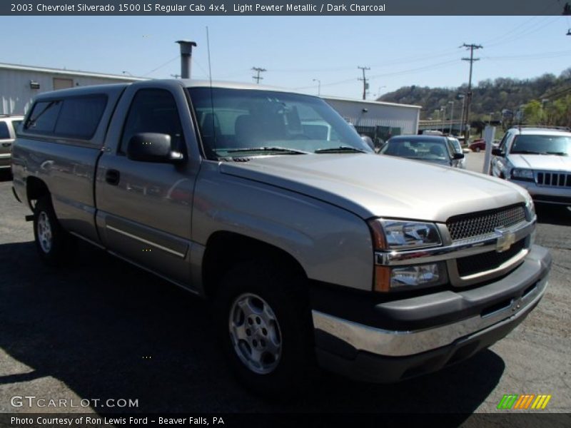 Light Pewter Metallic / Dark Charcoal 2003 Chevrolet Silverado 1500 LS Regular Cab 4x4