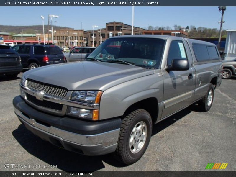 Light Pewter Metallic / Dark Charcoal 2003 Chevrolet Silverado 1500 LS Regular Cab 4x4