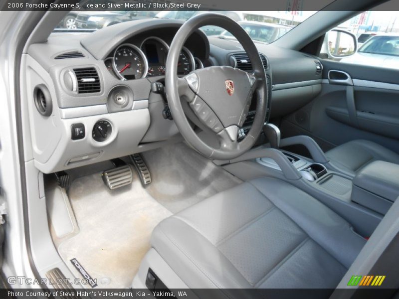  2006 Cayenne S Black/Steel Grey Interior