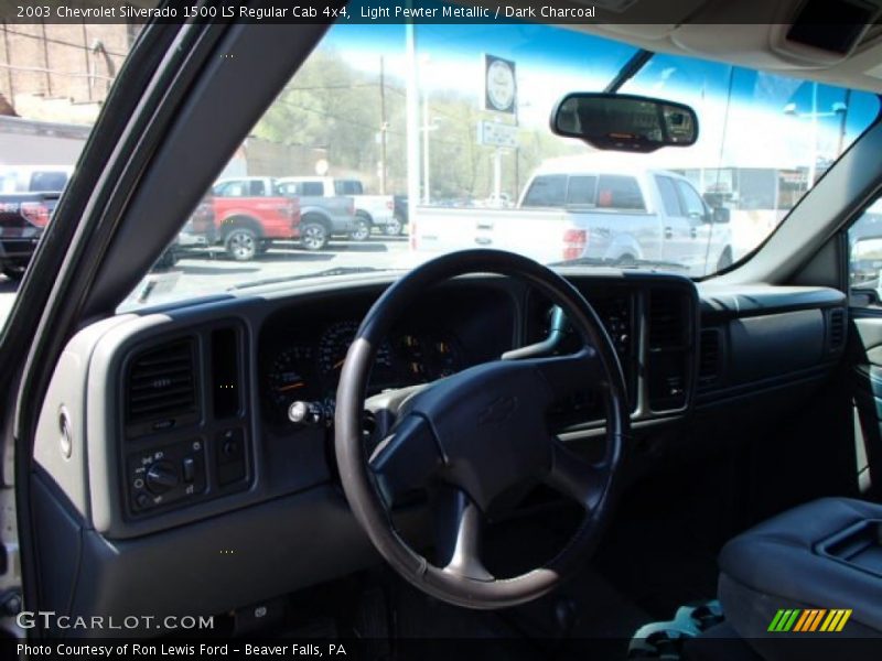 Light Pewter Metallic / Dark Charcoal 2003 Chevrolet Silverado 1500 LS Regular Cab 4x4