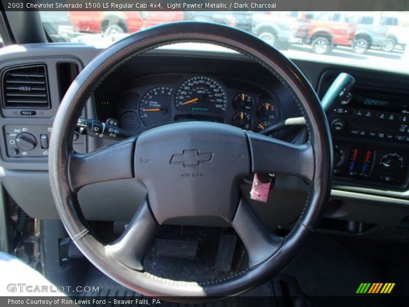 Light Pewter Metallic / Dark Charcoal 2003 Chevrolet Silverado 1500 LS Regular Cab 4x4