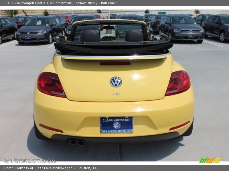 Yellow Rush / Titan Black 2013 Volkswagen Beetle TDI Convertible