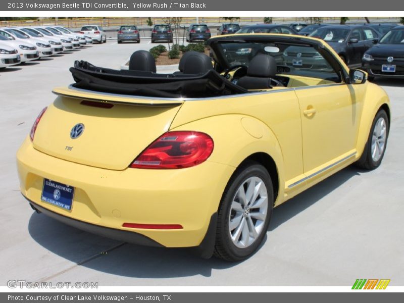 Yellow Rush / Titan Black 2013 Volkswagen Beetle TDI Convertible