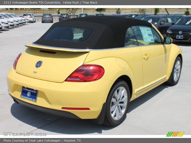 Yellow Rush / Titan Black 2013 Volkswagen Beetle TDI Convertible