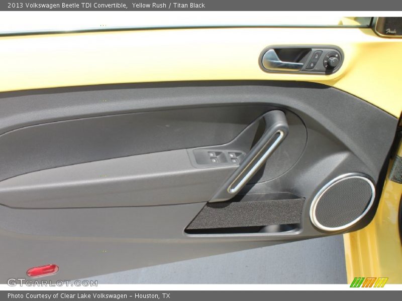 Yellow Rush / Titan Black 2013 Volkswagen Beetle TDI Convertible
