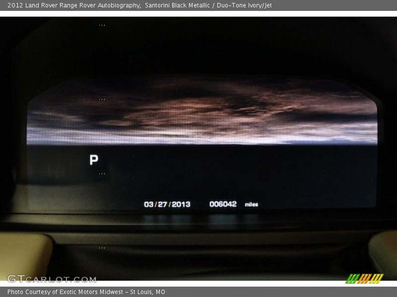 Santorini Black Metallic / Duo-Tone Ivory/Jet 2012 Land Rover Range Rover Autobiography