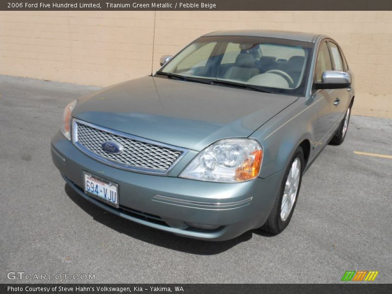 Titanium Green Metallic / Pebble Beige 2006 Ford Five Hundred Limited