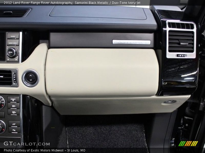 Santorini Black Metallic / Duo-Tone Ivory/Jet 2012 Land Rover Range Rover Autobiography