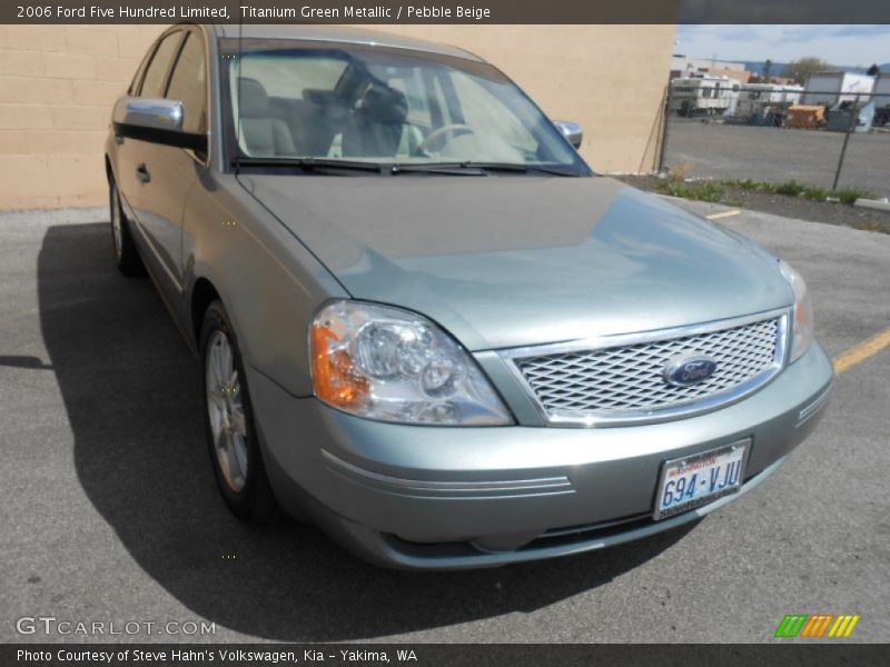 Titanium Green Metallic / Pebble Beige 2006 Ford Five Hundred Limited