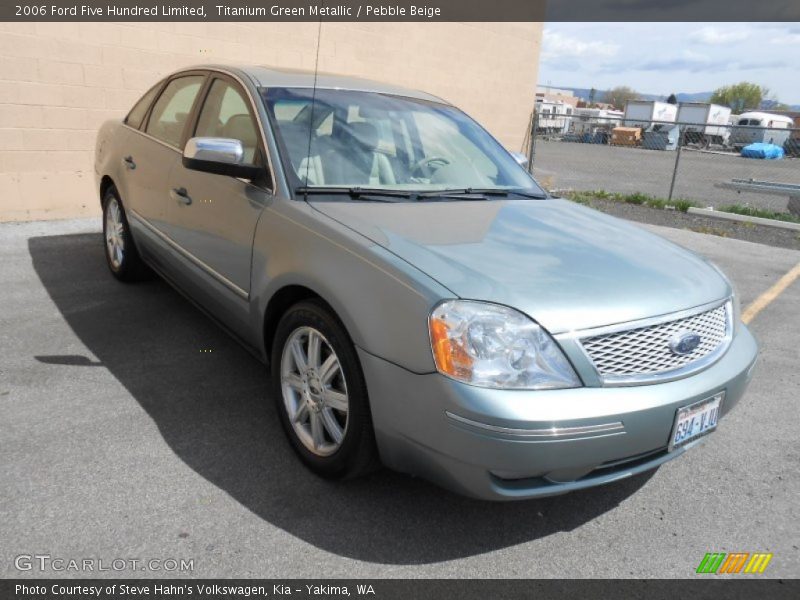 Titanium Green Metallic / Pebble Beige 2006 Ford Five Hundred Limited
