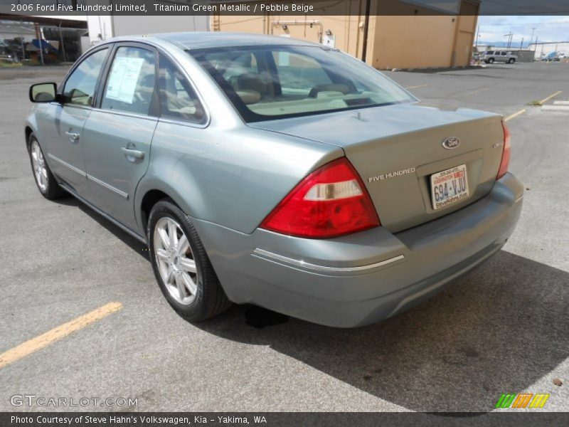 Titanium Green Metallic / Pebble Beige 2006 Ford Five Hundred Limited