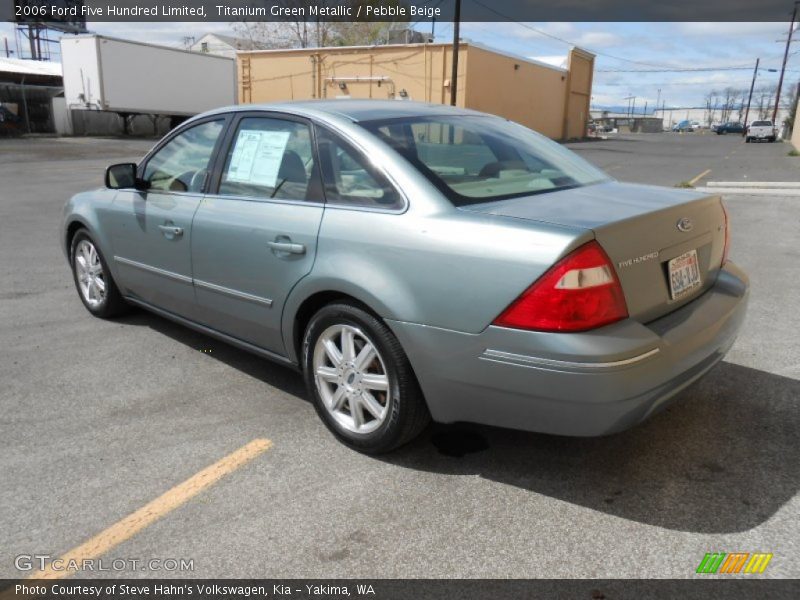 Titanium Green Metallic / Pebble Beige 2006 Ford Five Hundred Limited