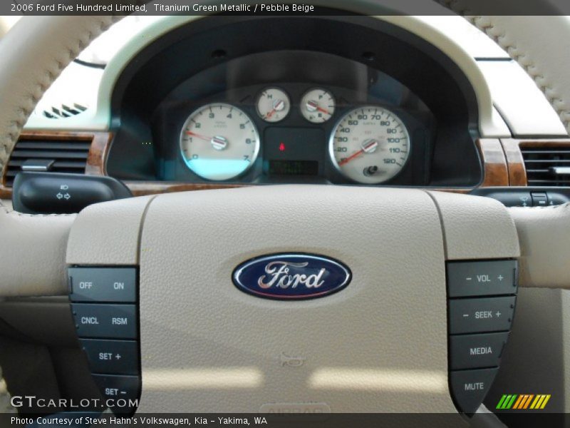 Titanium Green Metallic / Pebble Beige 2006 Ford Five Hundred Limited