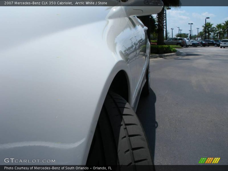 Arctic White / Stone 2007 Mercedes-Benz CLK 350 Cabriolet
