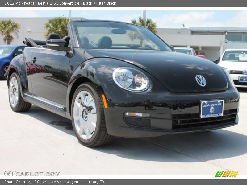 Black / Titan Black 2013 Volkswagen Beetle 2.5L Convertible