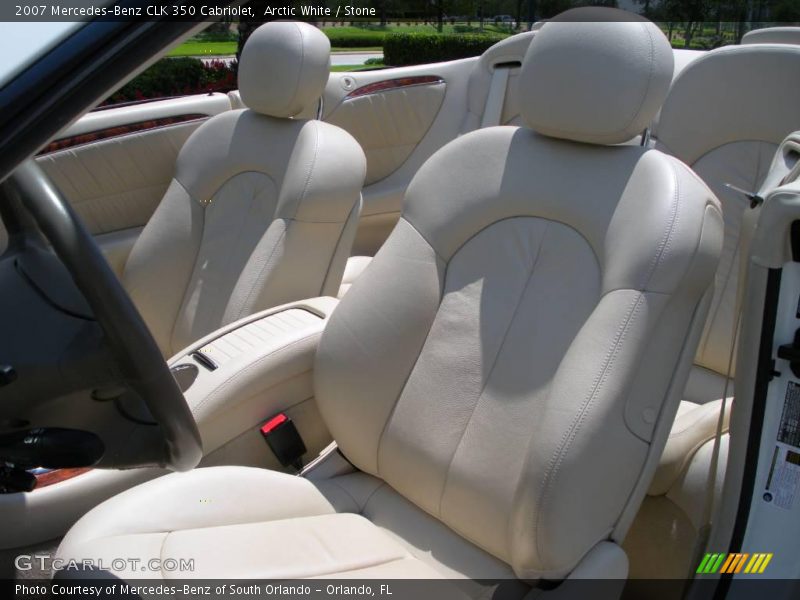 Arctic White / Stone 2007 Mercedes-Benz CLK 350 Cabriolet