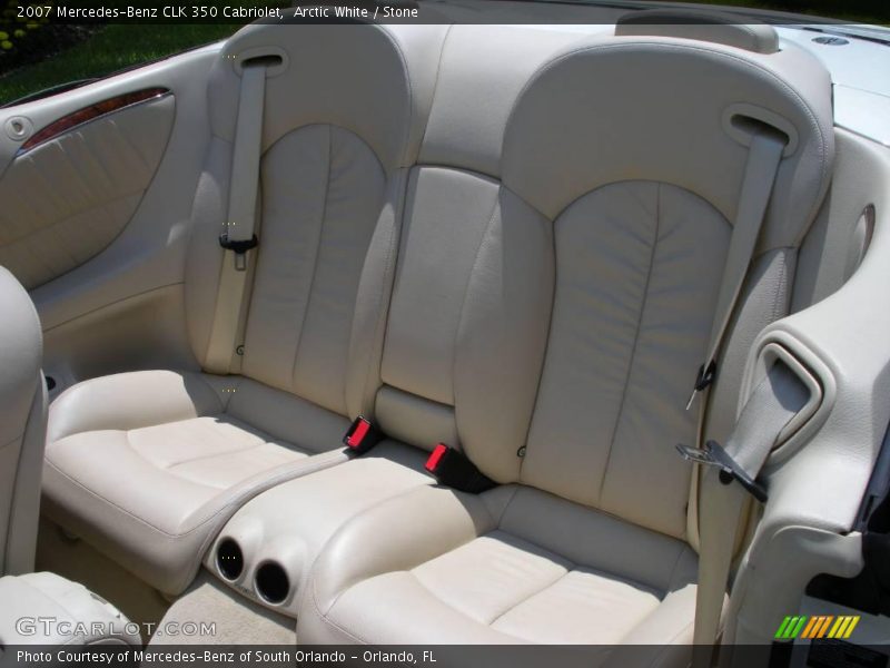 Arctic White / Stone 2007 Mercedes-Benz CLK 350 Cabriolet
