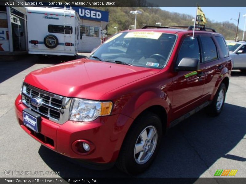 Sangria Red Metallic / Charcoal Black 2011 Ford Escape XLT