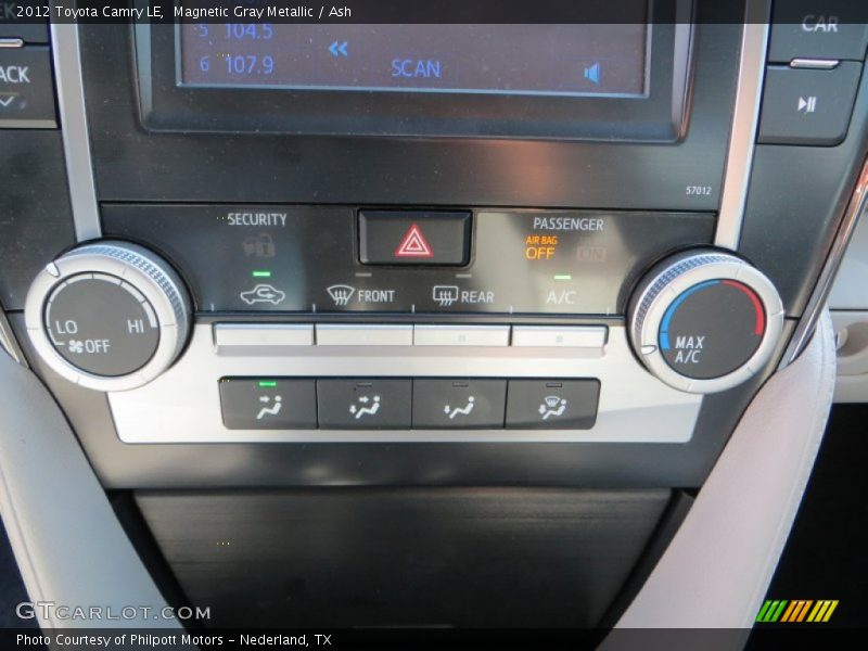 Magnetic Gray Metallic / Ash 2012 Toyota Camry LE