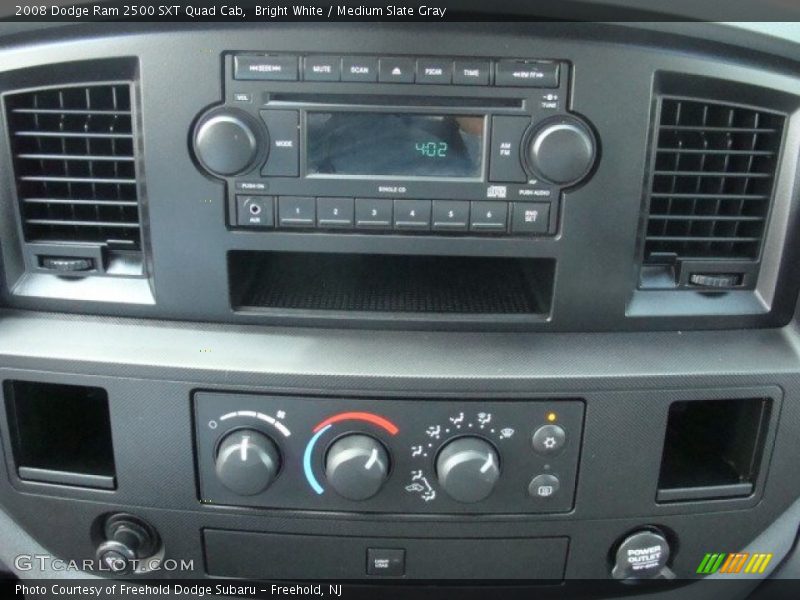Bright White / Medium Slate Gray 2008 Dodge Ram 2500 SXT Quad Cab