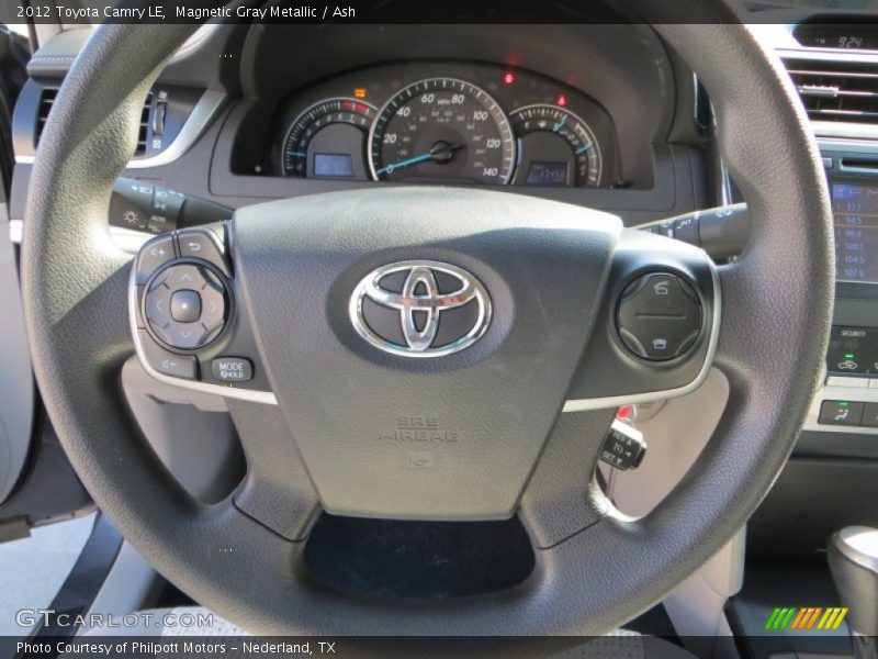 Magnetic Gray Metallic / Ash 2012 Toyota Camry LE