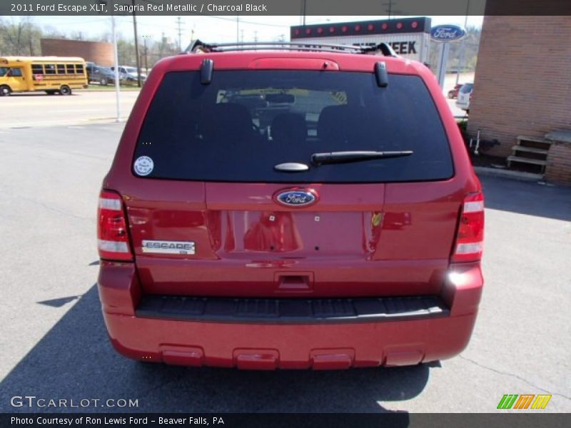 Sangria Red Metallic / Charcoal Black 2011 Ford Escape XLT