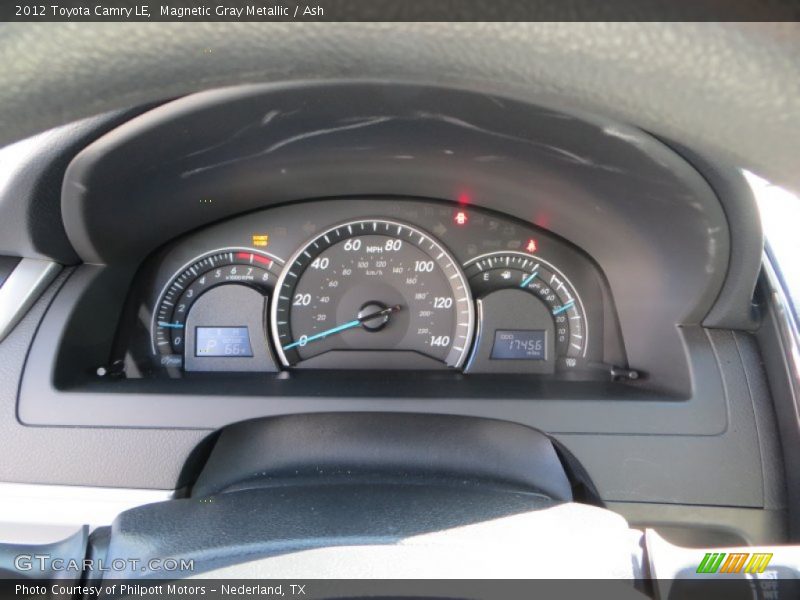 Magnetic Gray Metallic / Ash 2012 Toyota Camry LE