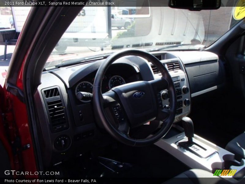 Sangria Red Metallic / Charcoal Black 2011 Ford Escape XLT
