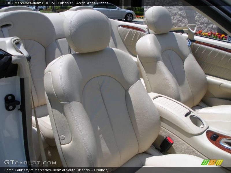 Arctic White / Stone 2007 Mercedes-Benz CLK 350 Cabriolet