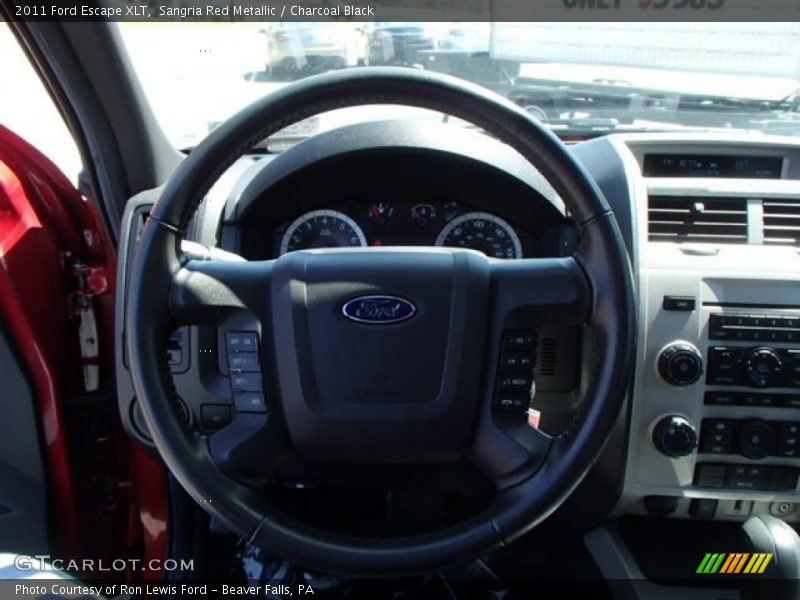 Sangria Red Metallic / Charcoal Black 2011 Ford Escape XLT